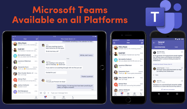 Microsoft Teams Available on all Platforms